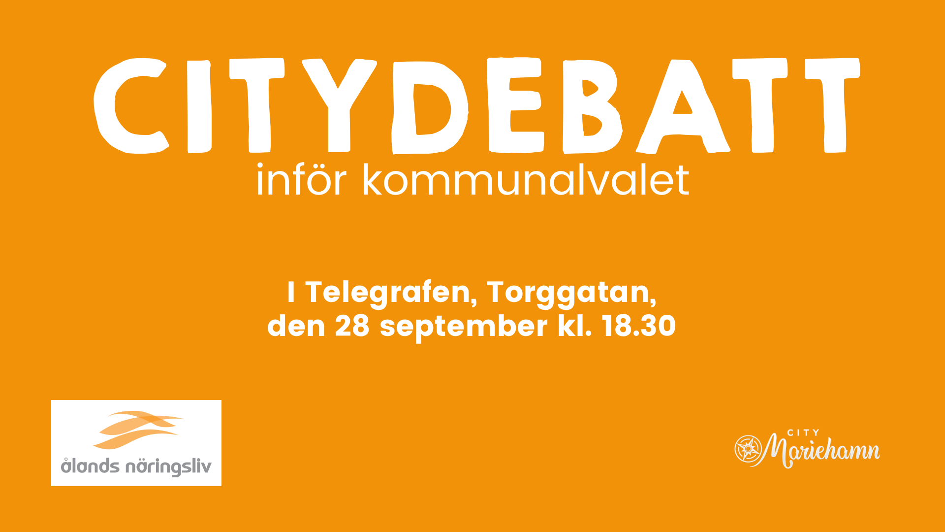 Citydebatt Inför Kommunalvalet City Mariehamn